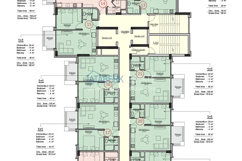 Buy cheap New 1+1 and 2+1 apartments from the owner in Mahmutlar — fully finished 1 