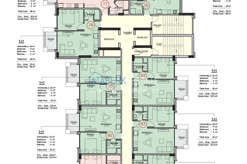 Buy cheap New 1+1 and 2+1 apartments from the owner in Mahmutlar — fully finished 4 