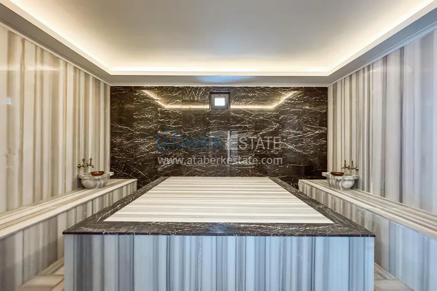 2+1 apartment with sea view in Kargicak on the beachfront 14