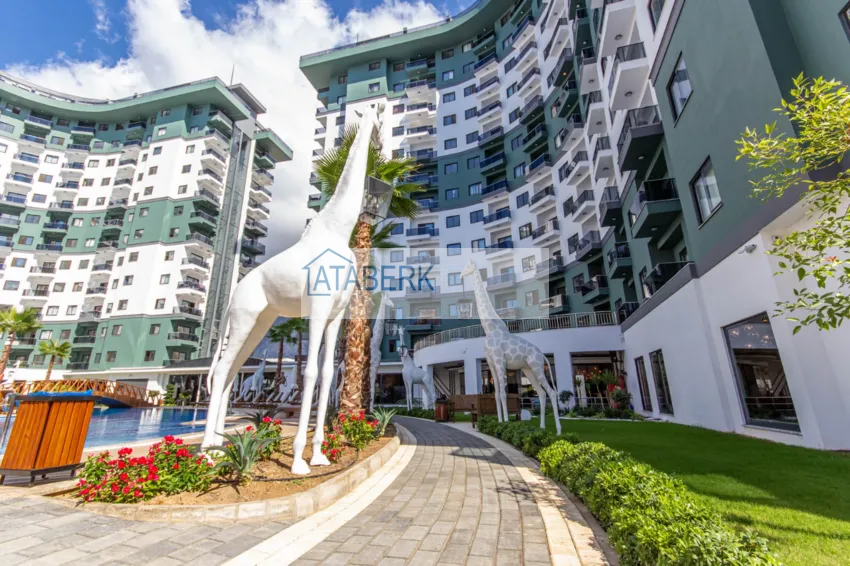 Furnished three-room apartment in Mahmutlar — in a resort-style complex 14