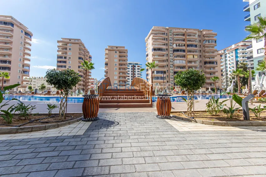 Furnished three-room apartment in Mahmutlar — in a resort-style complex 15