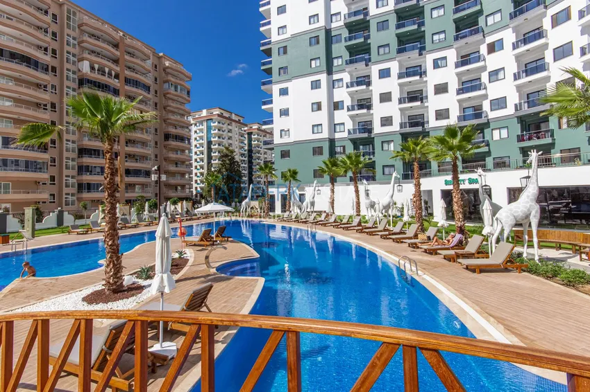 Furnished three-room apartment in Mahmutlar — in a resort-style complex 21