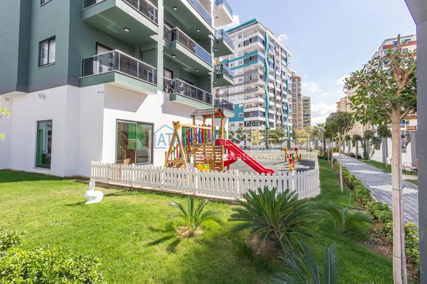 Furnished three-room apartment in Mahmutlar — in a resort-style complex 25