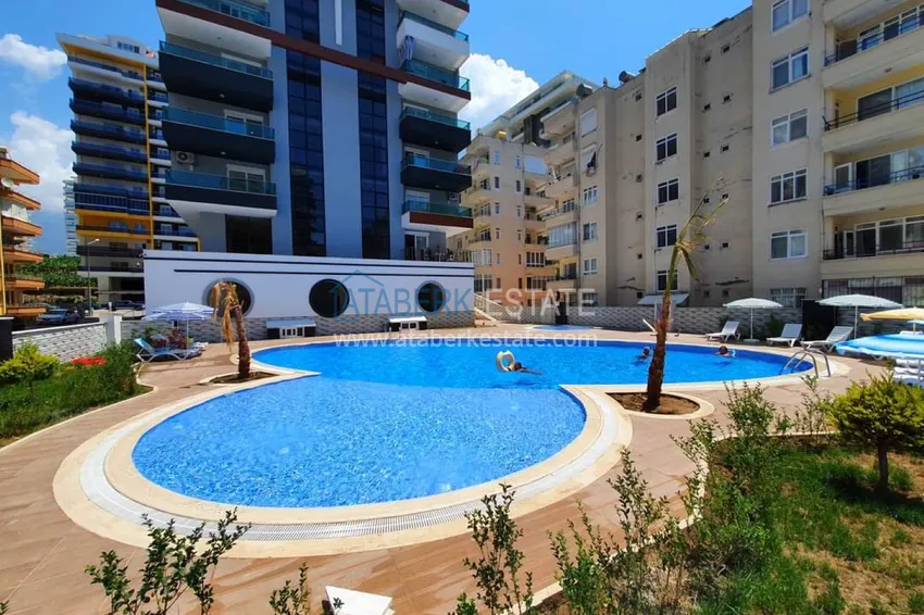 2+1 apartment with sea view in Mahmutlar — Tuesday market area 6 
