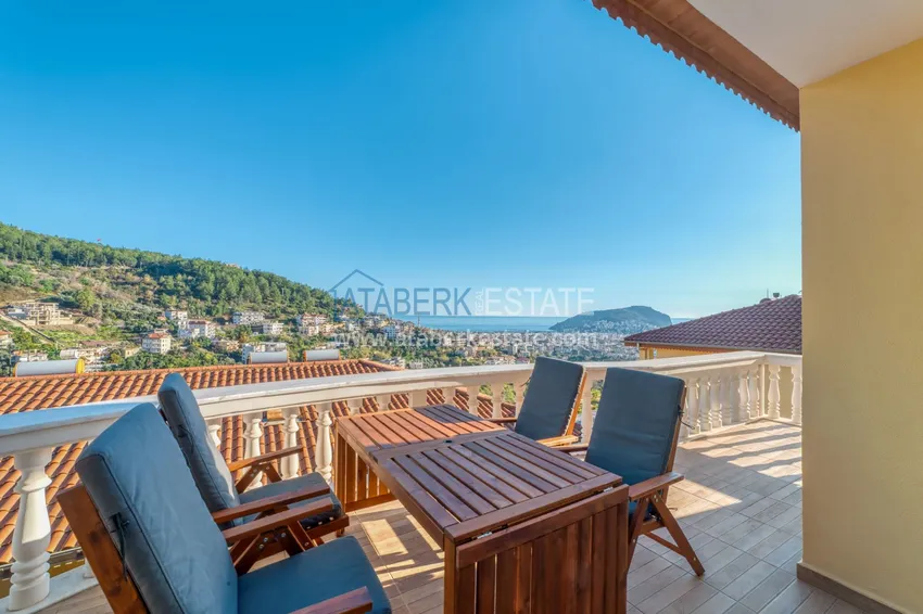 Purchase Apartment 3+1 in the Tepe area — furnished, sea view in an apart-villa. Property for a residence permit in Alanya 12 