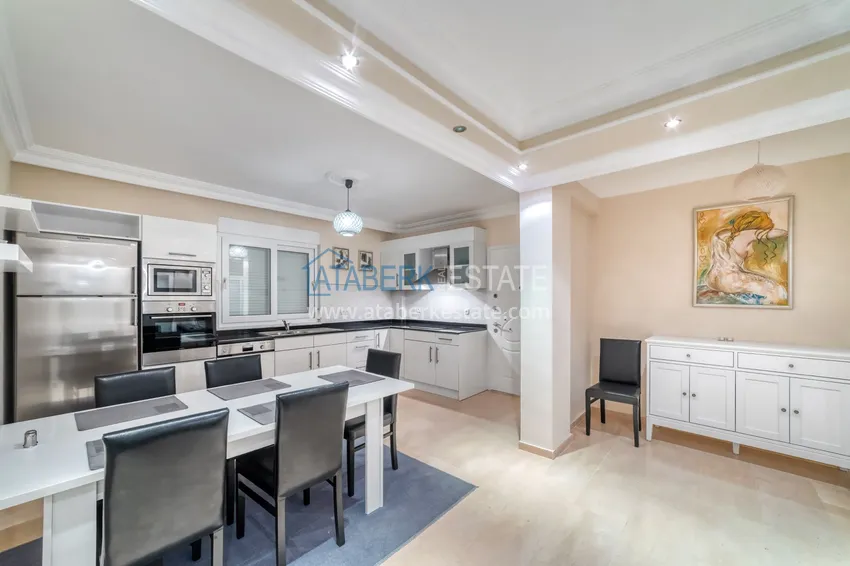 Purchase Apartment 3+1 in the Tepe area — furnished, sea view in an apart-villa. Property for a residence permit in Alanya 2 