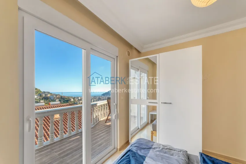 Purchase Apartment 3+1 in the Tepe area — furnished, sea view in an apart-villa. Property for a residence permit in Alanya 28 