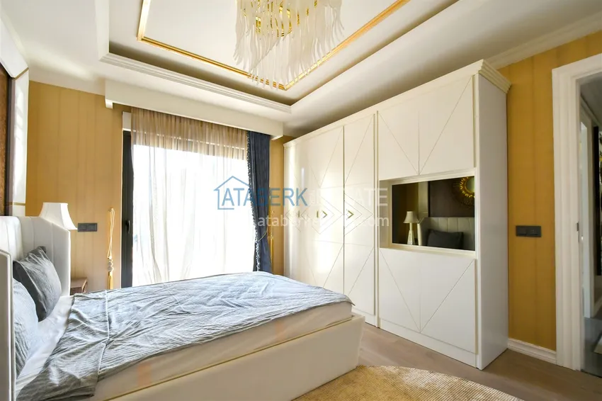 Purchase 2+1 apartment on the first line in Oba, Alanya - premium level, suitable for a residence permit 10 