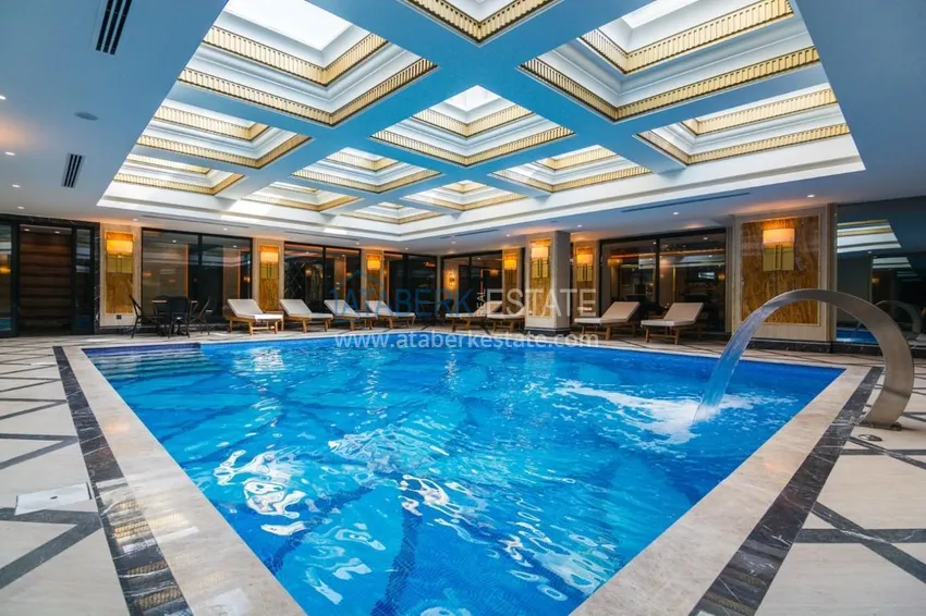 2+1 apartment on the first line in Oba, Alanya - premium level, suitable for a residence permit 24 