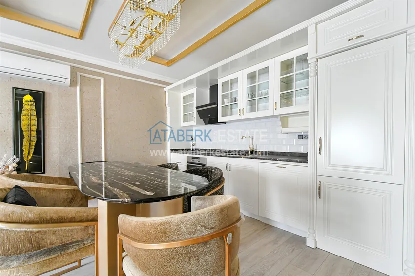 Purchase 2+1 apartment on the first line in Oba, Alanya - premium level, suitable for a residence permit 4 