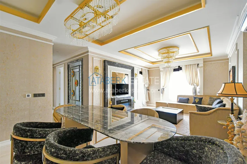 Purchase 2+1 apartment on the first line in Oba, Alanya - premium level, suitable for a residence permit 5 