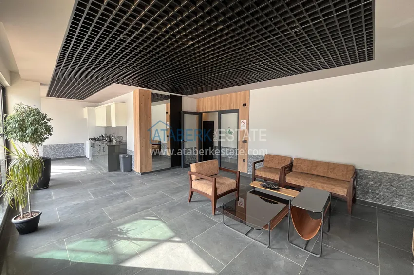 Furnished 1+1 apartment with mountain views in the Upper Oba area 13 