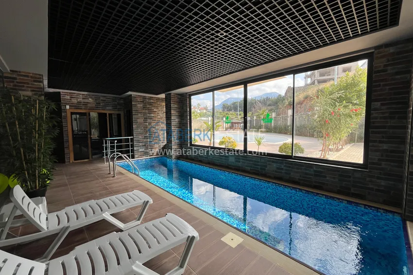 Furnished 1+1 apartment with mountain views in the Upper Oba area 20 