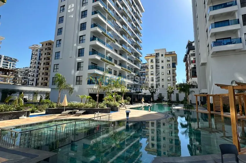 Long-term rent in Mahmutlar - furnished 1+1 apartment in a C4 resort complex 5