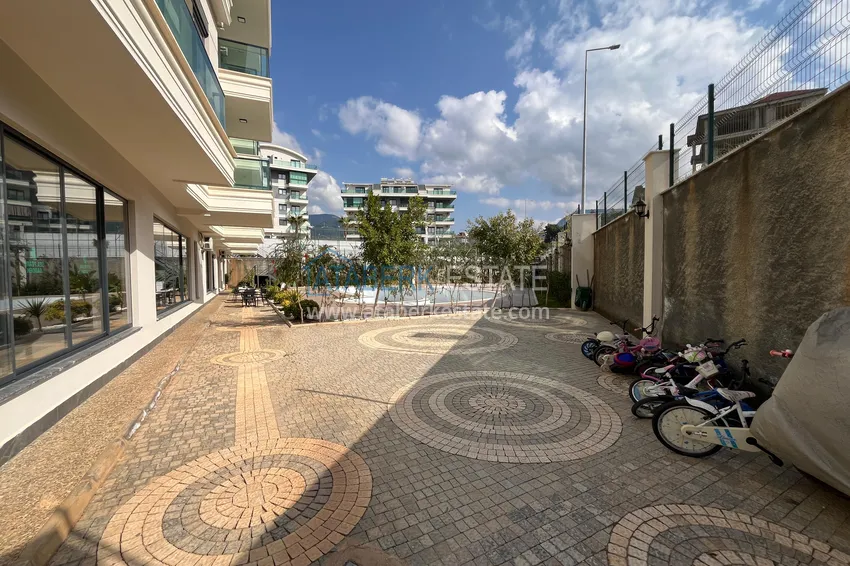 Furnished 1+1 apartment with mountain views in the Upper Oba area 8 