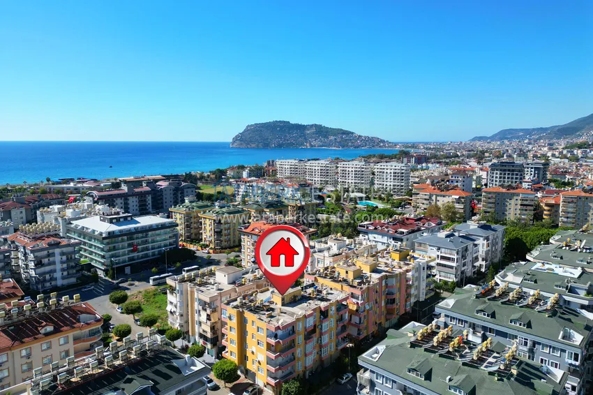 3+1 apartment with furniture and a separate kitchen in the Oba area - 450 m from the sea 1 