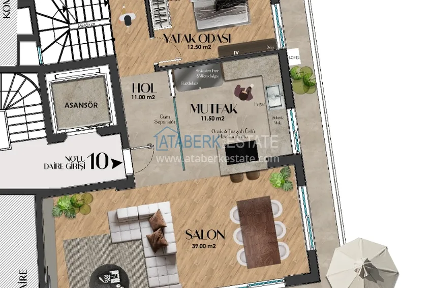 Buy cheap Premium apartments from a developer in Antalya — the first line in the Genclik district, Muratpasa 4