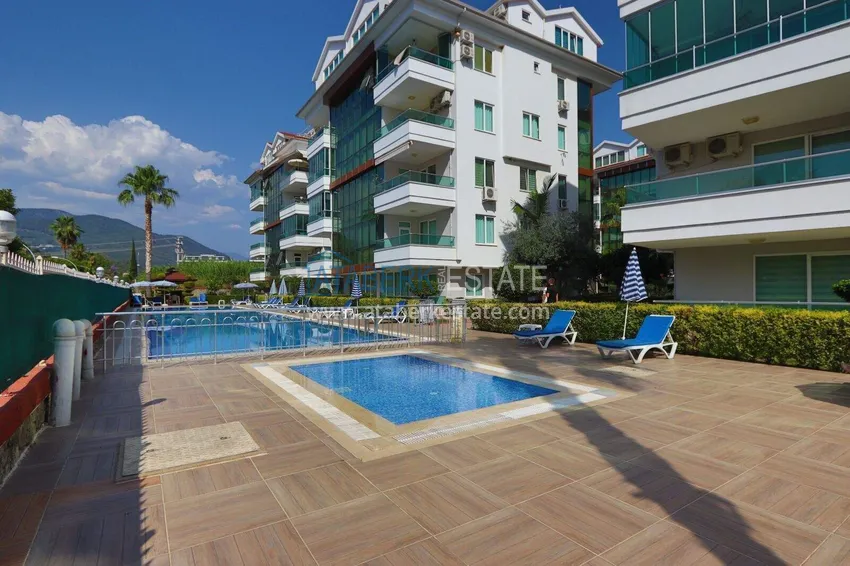 Garden duplex in Kestel - 200 m from the sea, suitable for citizenship 10 