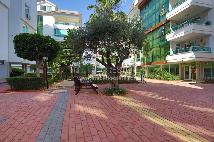 Garden duplex in Kestel - 200 m from the sea, suitable for citizenship 8 