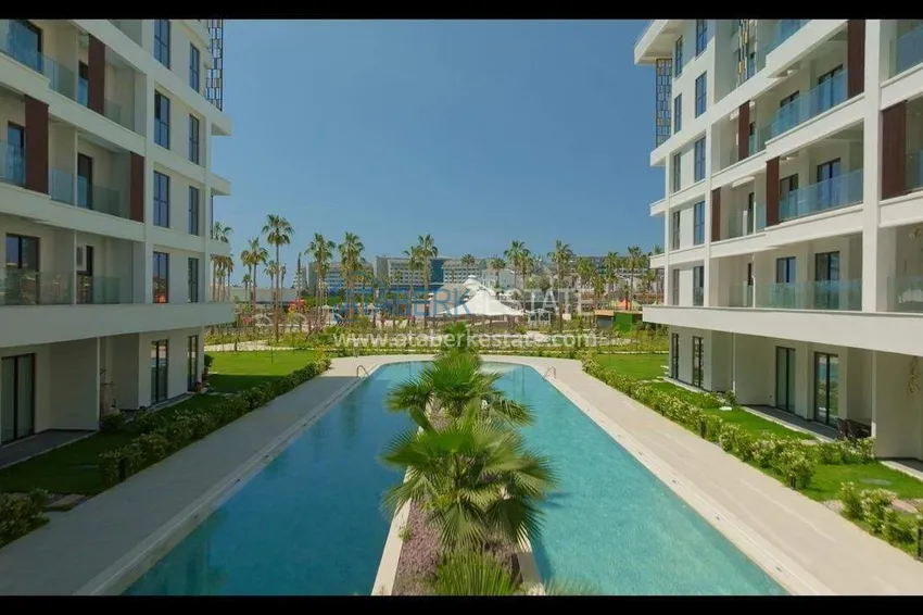 Spacious 1+1 apartment for long-term rent in a premium resort residence — Turkler district, Alanya I52 24 