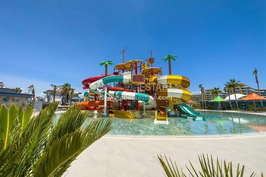 Spacious 1+1 apartment for long-term rent in a premium resort residence — Turkler district, Alanya I52 25 