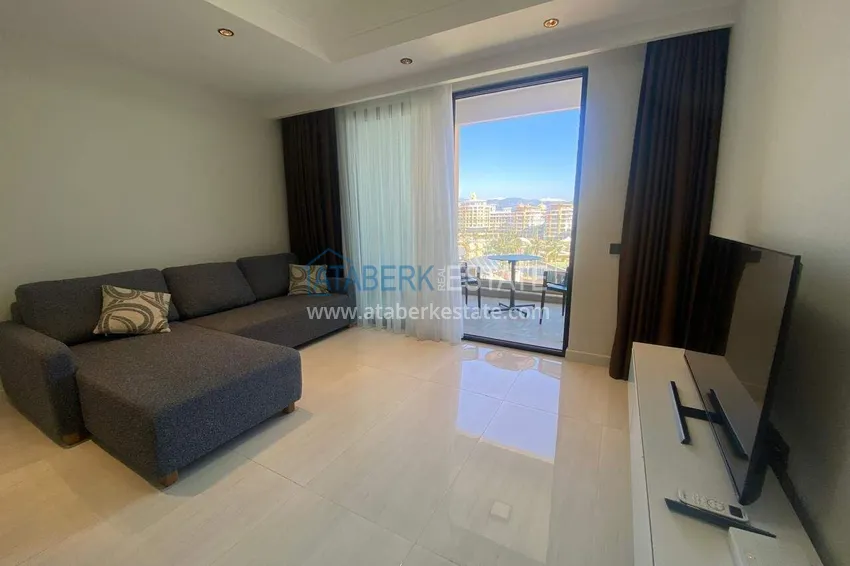 Purchase  Spacious 1+1 apartment for long-term rent in a premium resort residence — Turkler district, Alanya I52 1 