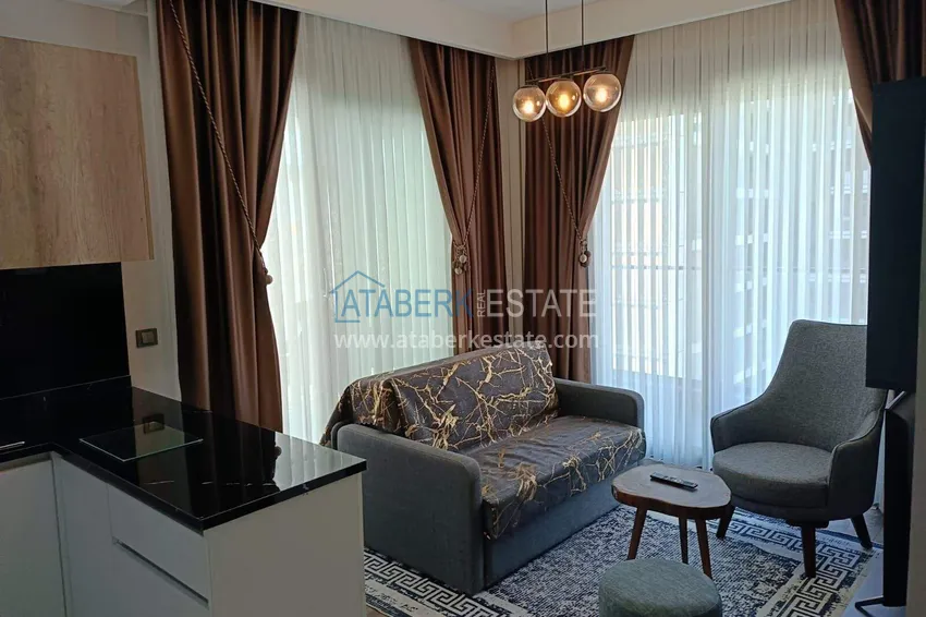 1+1 apartment with furniture and a large terrace in Antalya Altintash - directly from the owner 2 