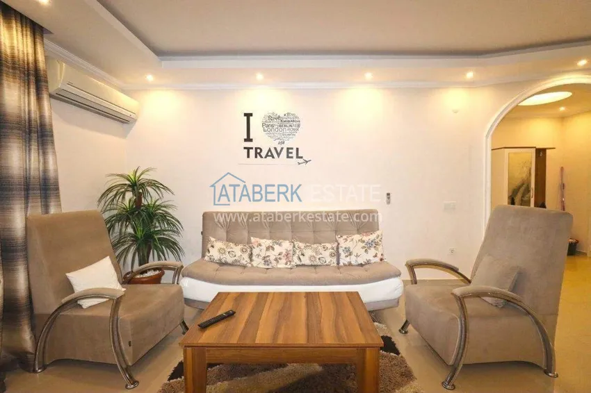 Purchase  Furnished 1+1 apartment with mountain views in Tosmur - 600 m to the waterfront 4 