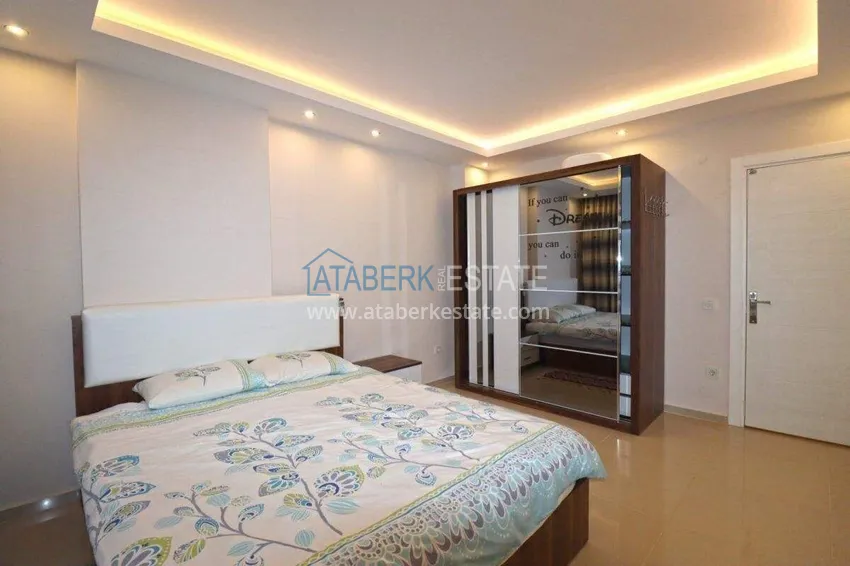 Purchase  Furnished 1+1 apartment with mountain views in Tosmur - 600 m to the waterfront 9 