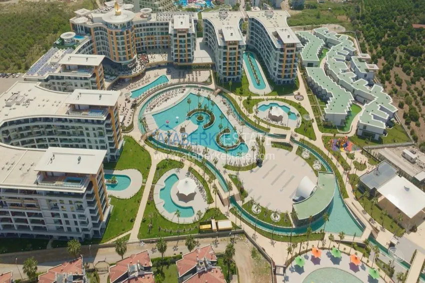 2+1 garden duplex in Turkler, Alanya - the format of a private house in a resort residence 10 