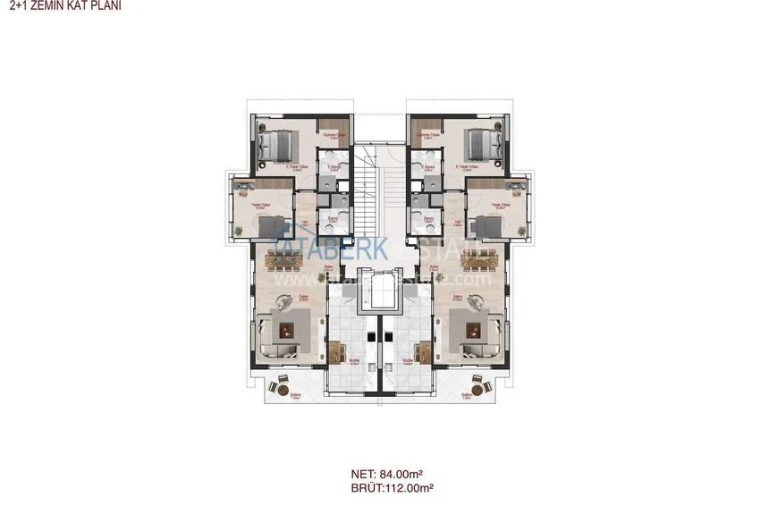 Photo -  Real estate from a developer in Antalya - Boutique project in Unkali, Konyaalti  2 