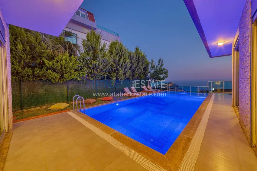 5+1 triplex villa for citizenship and residence permit in Alanya, Bektash — furnished and with panoramic views  10 