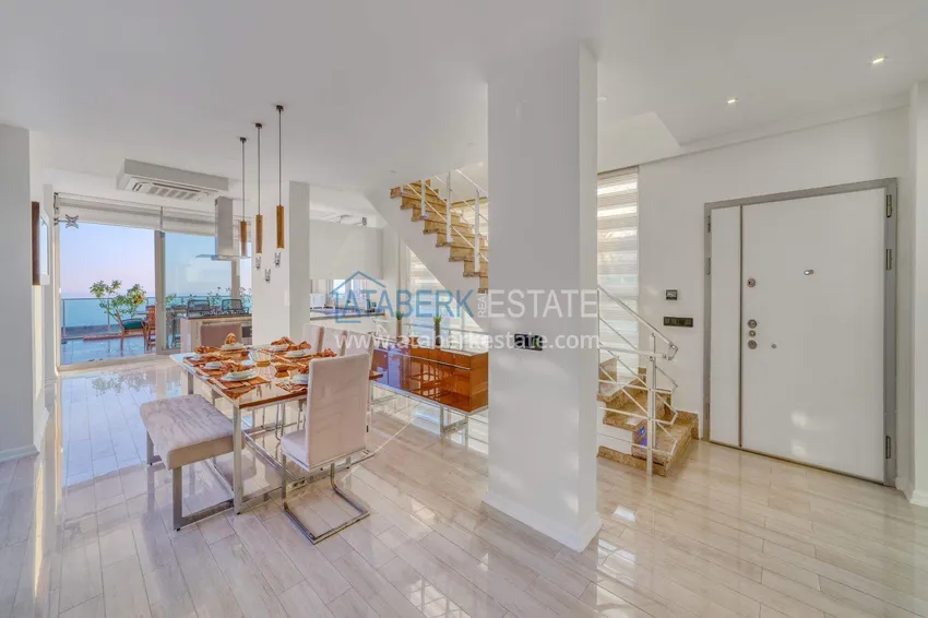 Purchase  5+1 triplex villa for citizenship and residence permit in Alanya, Bektash — furnished and with panoramic views  1 