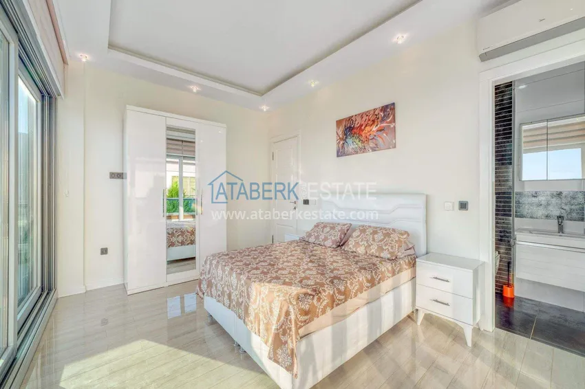 Purchase  5+1 triplex villa for citizenship and residence permit in Alanya, Bektash — furnished and with panoramic views  16 