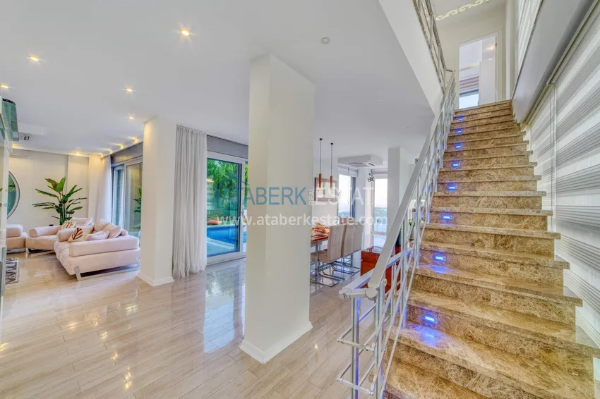 Purchase  5+1 triplex villa for citizenship and residence permit in Alanya, Bektash — furnished and with panoramic views  2 