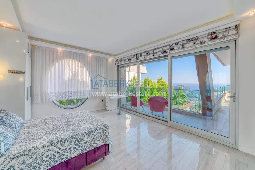 Purchase  5+1 triplex villa for citizenship and residence permit in Alanya, Bektash — furnished and with panoramic views  38 