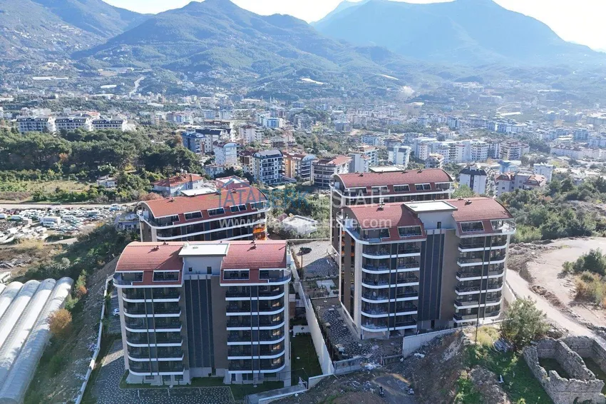 Finished 1+1 apartment in the Oba area - a residential complex on a hill 4 