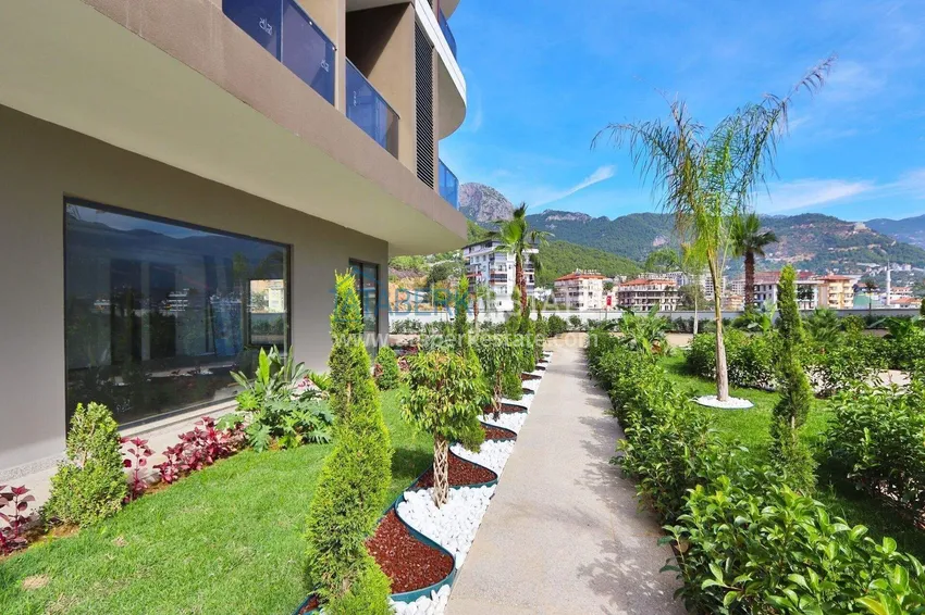 Finished 1+1 apartment in the Oba area - a residential complex on a hill 15 