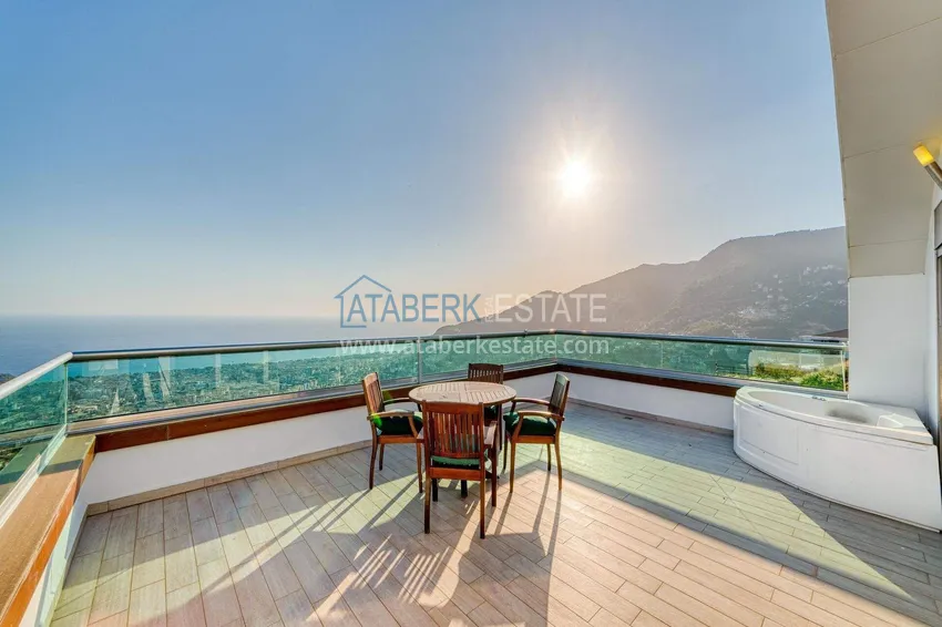 Purchase  5+1 triplex villa for citizenship and residence permit in Alanya, Bektash — furnished and with panoramic views  51 