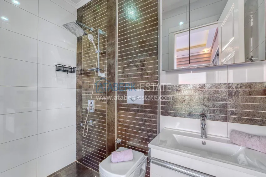 Purchase  5+1 triplex villa for citizenship and residence permit in Alanya, Bektash — furnished and with panoramic views  58 