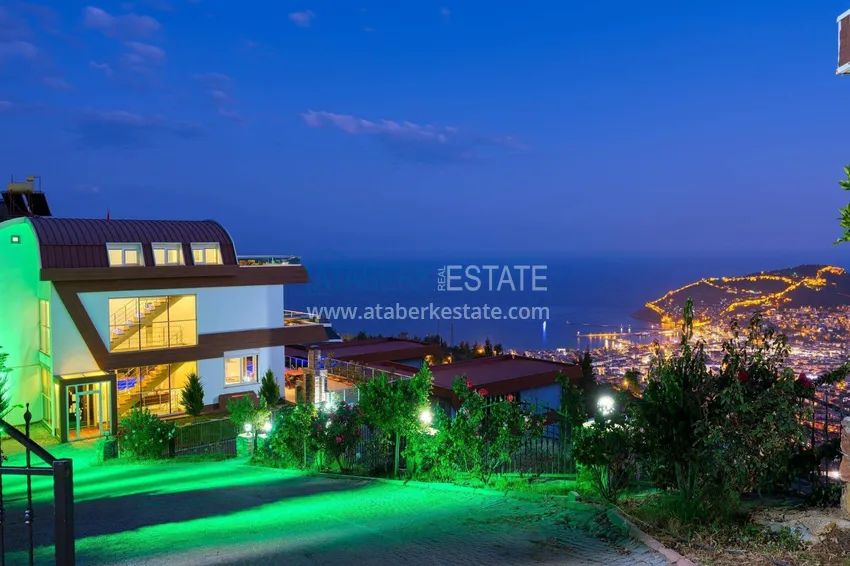 5+1 triplex villa for citizenship and residence permit in Alanya, Bektash — furnished and with panoramic views  5 