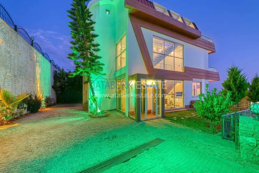 5+1 triplex villa for citizenship and residence permit in Alanya, Bektash — furnished and with panoramic views  6 