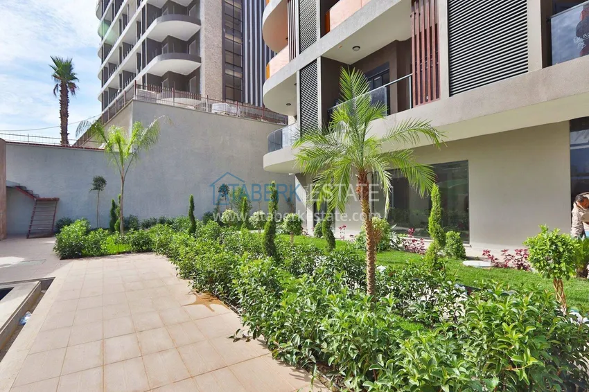 Finished 1+1 apartment in the Oba area - a residential complex on a hill 17 