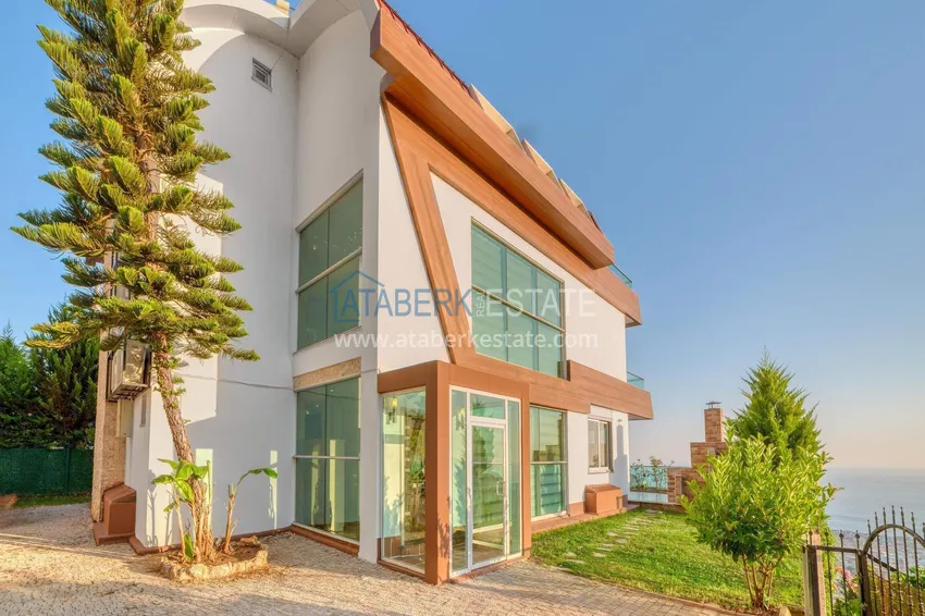 5+1 triplex villa for citizenship and residence permit in Alanya, Bektash — furnished and with panoramic views  7 