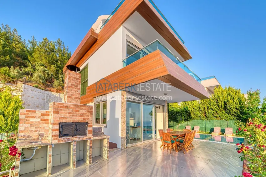 5+1 triplex villa for citizenship and residence permit in Alanya, Bektash — furnished and with panoramic views  8 