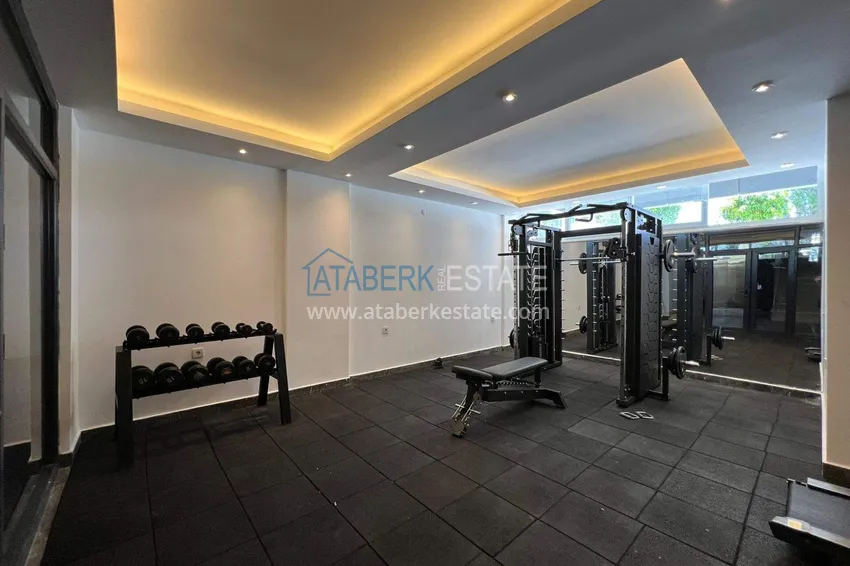 2+1 penthouse duplex in Avsallar with furniture in a modern complex 10 