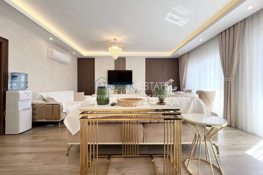 Purchase  2+1 penthouse duplex in Avsallar with furniture in a modern complex 10 