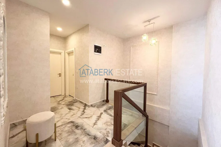 Purchase  2+1 penthouse duplex in Avsallar with furniture in a modern complex 12 