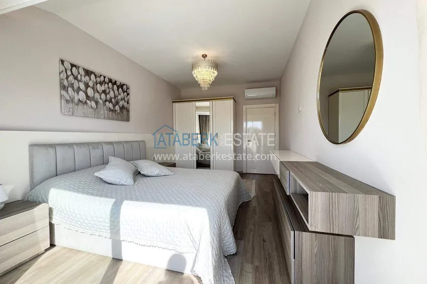 Purchase  2+1 penthouse duplex in Avsallar with furniture in a modern complex 15 