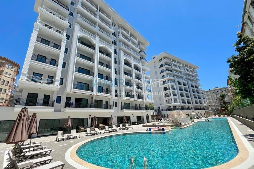 2+1 apartment with a view in the center of Alanya, Cleopatra beach area 2 